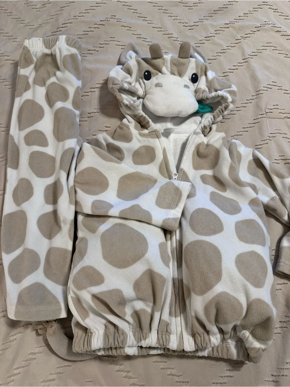 Carter's Beige & Cream Giraffe Hooded Halloween Costume Set